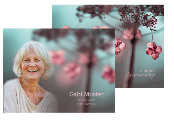 Sterbebild Naturbild kreativ 