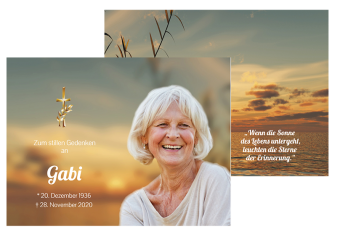 Sterbebild Sonnenuntergang 