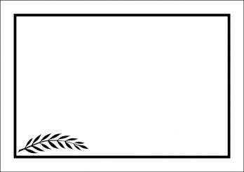 03 Kuvert C 6 mit Rahmen und Symbol 