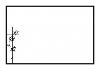 05 Kuvert C 6 mit Rahmen und Symbol 