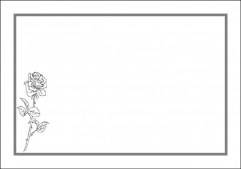 06 Kuvert C 6 mit Rahmen und Symbol 