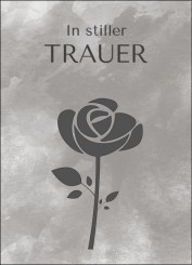 Gedenkkarte "Rose - Ohne dich" (1354) 