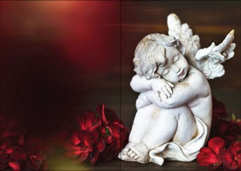 Trauerkarte "Engel" (1475) 