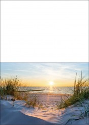 1756 Trauerkarte 4-seitig DIN A 6 nach oben, ohne Kuvert 