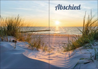 Trauerkarte "Sommerabend am Meer" (1482) 