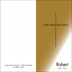 100207 Trauerkarte DL Hoch 4-seitig, ohne Kuvert 