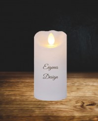 LED Echtwachs-Gedenkkerze 