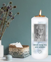 Gedenkkerze ➥ Amoi seng ma uns wieder 