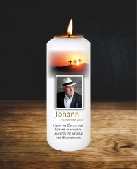 Gedenkkerze ➥ Sonnenuntergang 