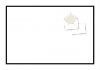 02 Kuvert C 5 für Trauerbrief und Trauerkarte mit Rahmen 