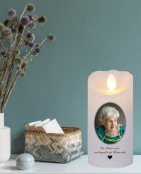 LED Herz Gedenkkerze 