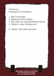 GEDENKSCHIEFERTAFEL Eigenes Design hoch ➥ Hochwertige Ausführung! 