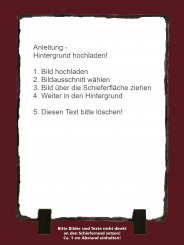 GEDENKSCHIEFERTAFEL Eigenes Design hoch ➥ Hochwertige Ausführung! 