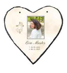 HERZ AUS SCHIEFER Chamois  ➥ Hochwertige Ausführung! 