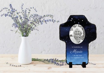 KREUZ AUS SCHIEFER Sternenhimmel  ➥ Hochwertige Ausführung! 