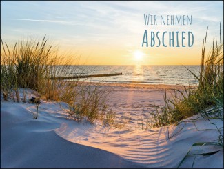 4028 Sterbebild Sommerabend am Meer 