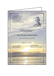 3008 Trauerbrief DIN A 5 gefaltet, ohne Kuvert 