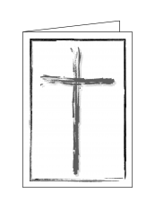 3009 Trauerbrief DIN A 5 gefaltet, ohne Kuvert 