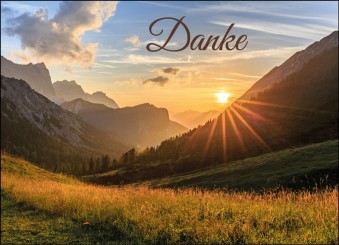 Trauerdanksagung "Sonnenuntergang in den Bergen" (1656) 