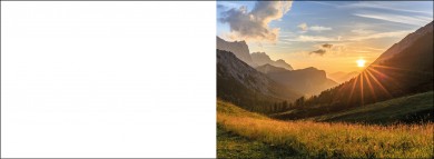 1557 Trauerkarte 4-seitig DIN A 6 Quer, ohne Kuvert 