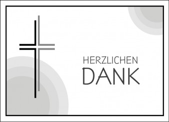 Trauerdanksagung "Einfaches Kreuz" (1660) 