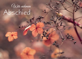 Trauerkarte "Herbststimmung" (1635) 