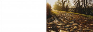 1514 Trauerkarte 4-seitig DIN A 6 Quer, ohne Kuvert 