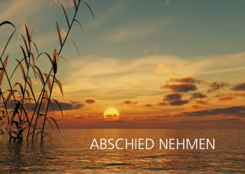 Trauerkarte "Sonnenuntergang" (1607) 