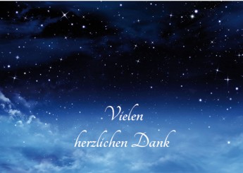 Trauerdanksagung "Sternenhimmel" (1623) 