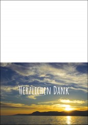 1710 Trauerkarte 4-seitig DIN A 6 nach oben, ohne Kuvert 