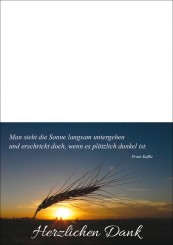 1711 Trauerkarte 4-seitig DIN A 6 nach oben, ohne Kuvert 