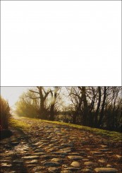 1714 Trauerkarte 4-seitig DIN A 6 nach oben, ohne Kuvert 