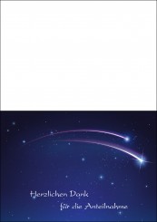 1727 Trauerkarte 4-seitig DIN A 6 nach oben, ohne Kuvert 