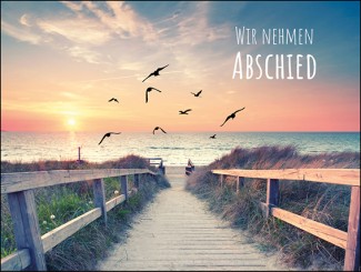 239 Sterbebild Sonnenuntergang am Meer 