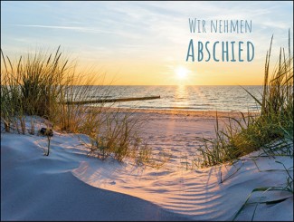 240 Sterbebild Sommerabend am Meer 