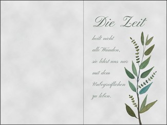 253 Sterbebild Die Zeit 