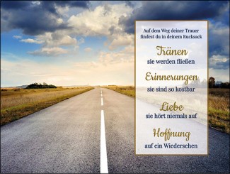 261 Sterbebild Weg der Trauer 