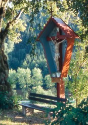 Gedenkkarte "Wegkreuz mit Ruhebank" (1303) 