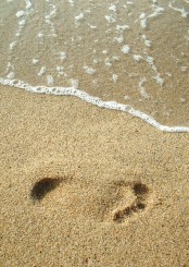 Gedenkkarte "Fußspuren im Sand" (1338) 