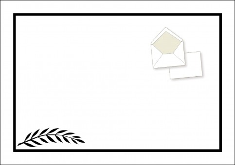 03 Kuvert C 6 mit Rahmen und Symbol 