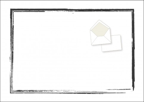 04 Kuvert C 5 für Trauerbrief und Trauerkarte mit Rahmen 